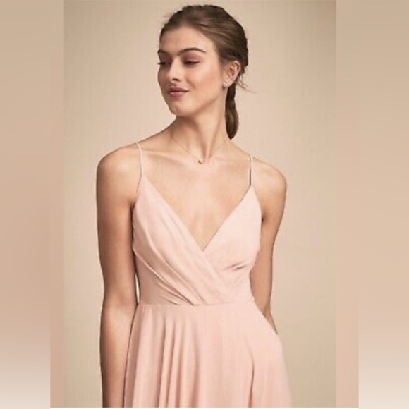 BHLDN Eva Blush chiffon Dress Size Small - Picture 13 of 13